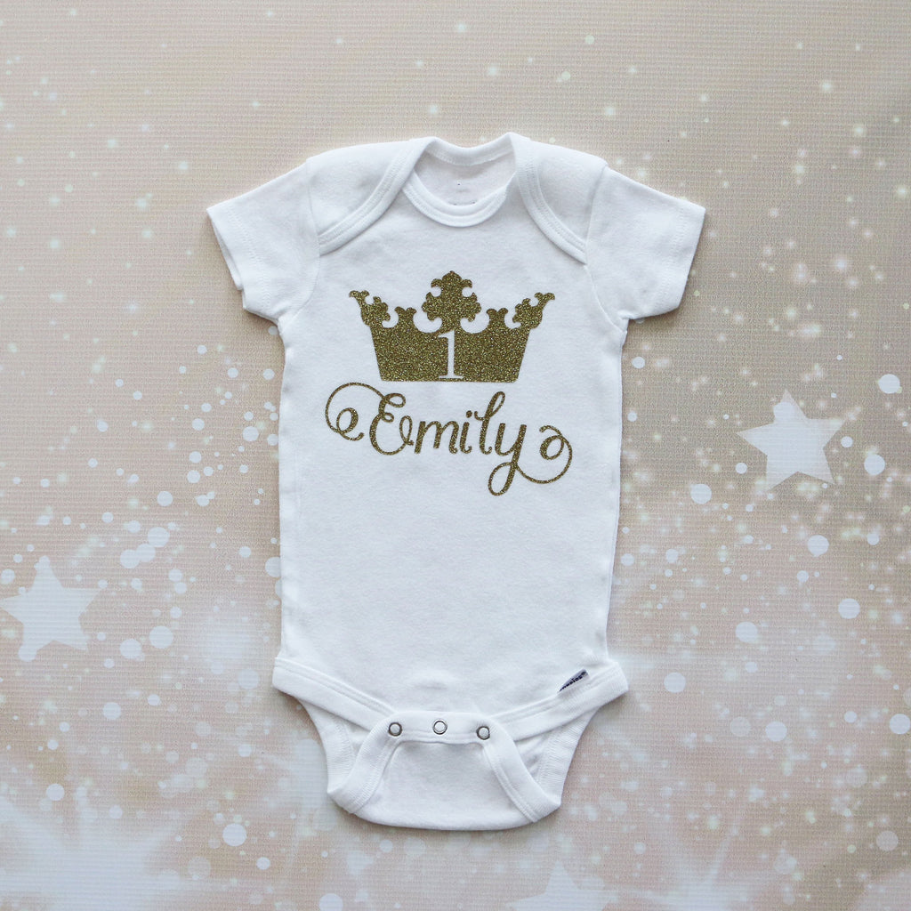 Personalized Princess Birthday Shorts Outfit