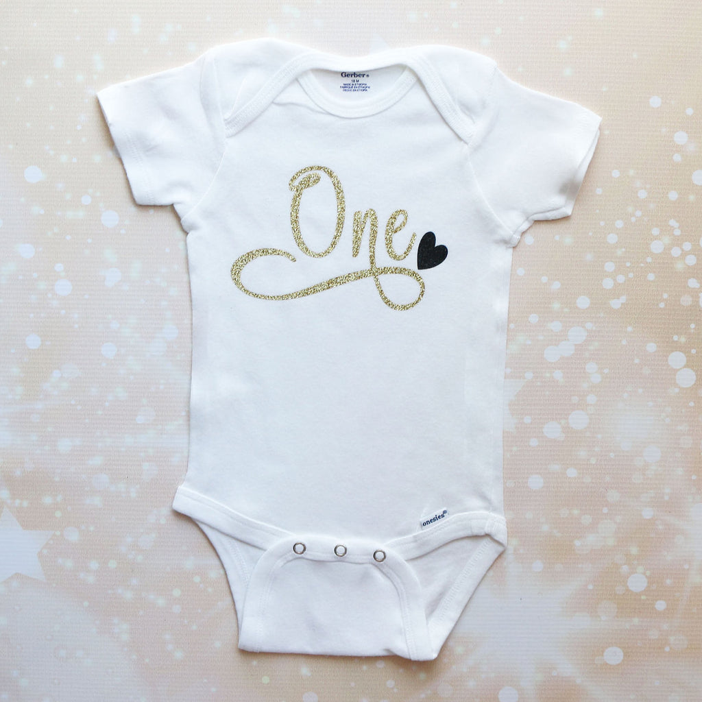Gold/Black First Birthday Tutu Outfit