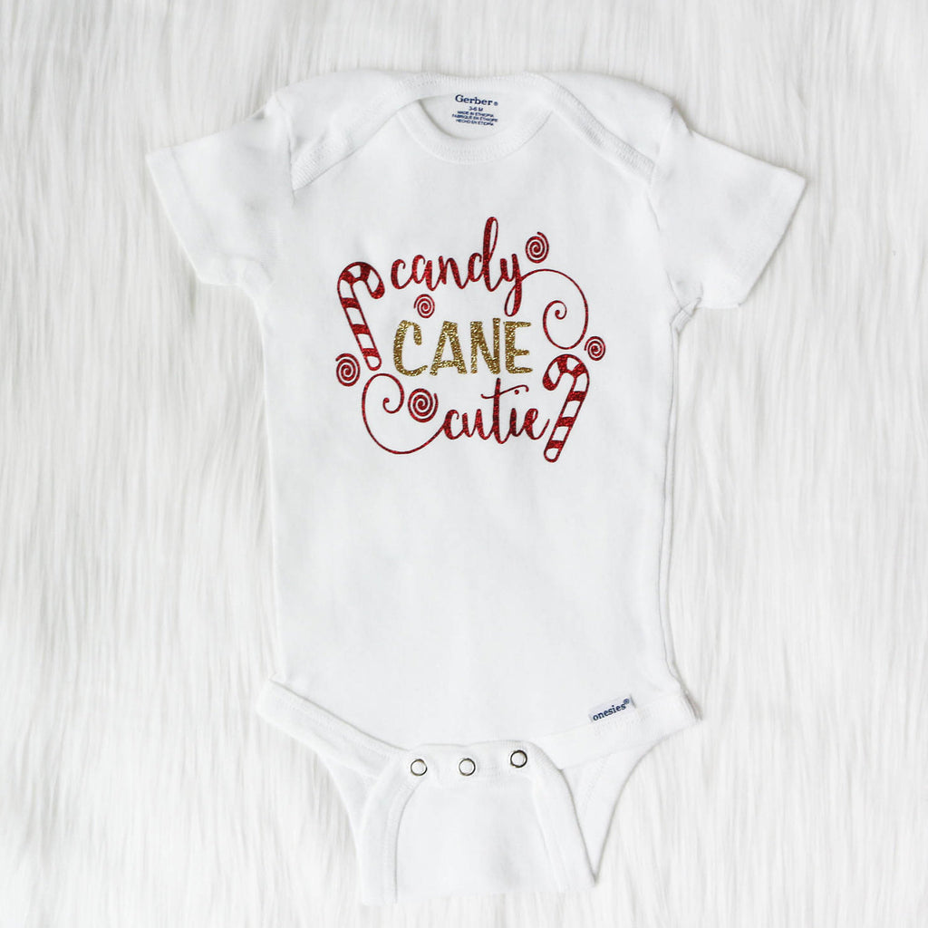 Candy Cane Cutie Christmas Baby Outfit