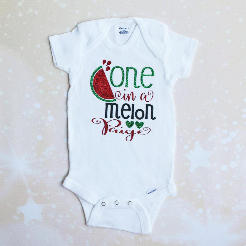 Personalized One in a Melon Tutu Outfit