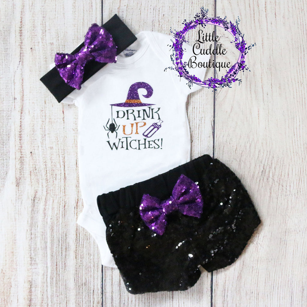 Drink Up Witches Baby Outfit