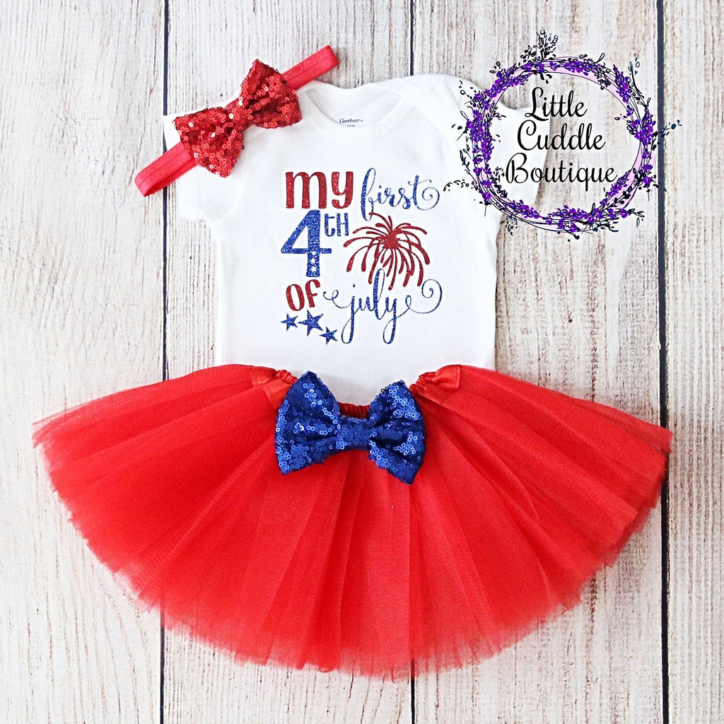First Fourth of July Tutu Outfit