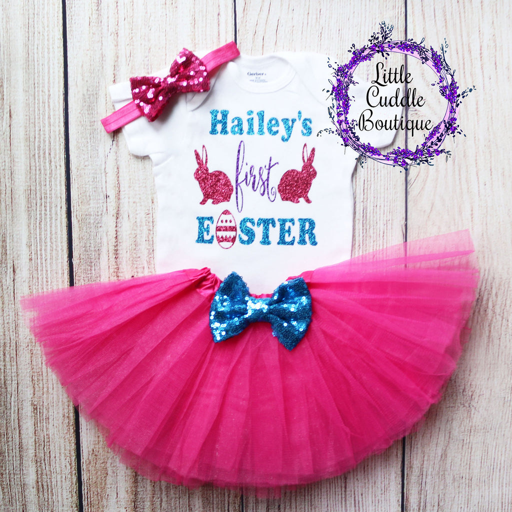 Personalized First Easter Tutu Outfit