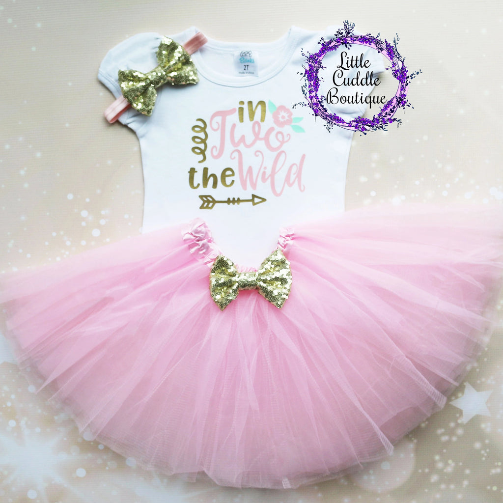 In Two The Wild Birthday Tutu Outfit