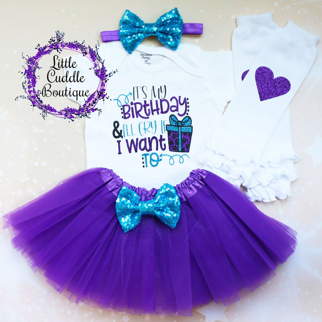 It's My Birthday And I'll Cry If I Want To Birthday Tutu Outfit