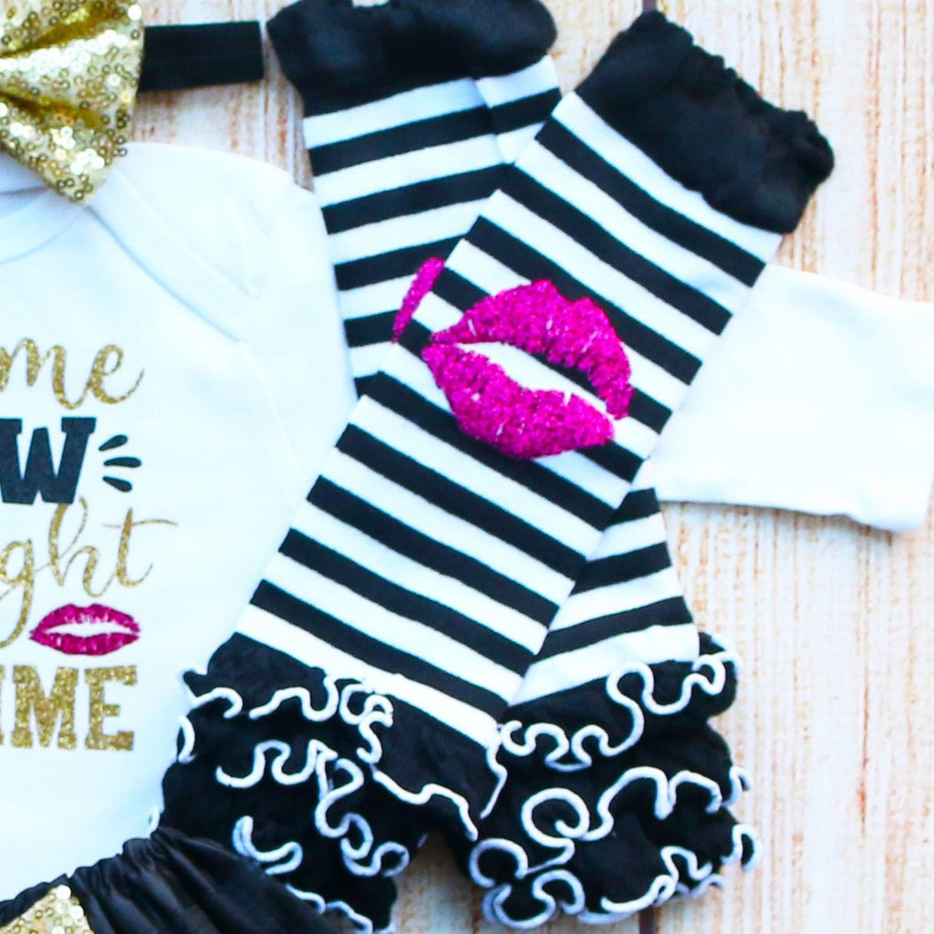 Kiss Me Now Midnight Is Past My Bedtime Baby Tutu Outfit
