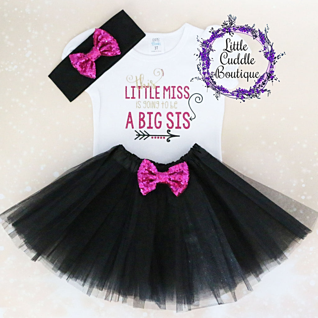 This Little Miss Is Going To Be A Big Sis Tutu Outfit