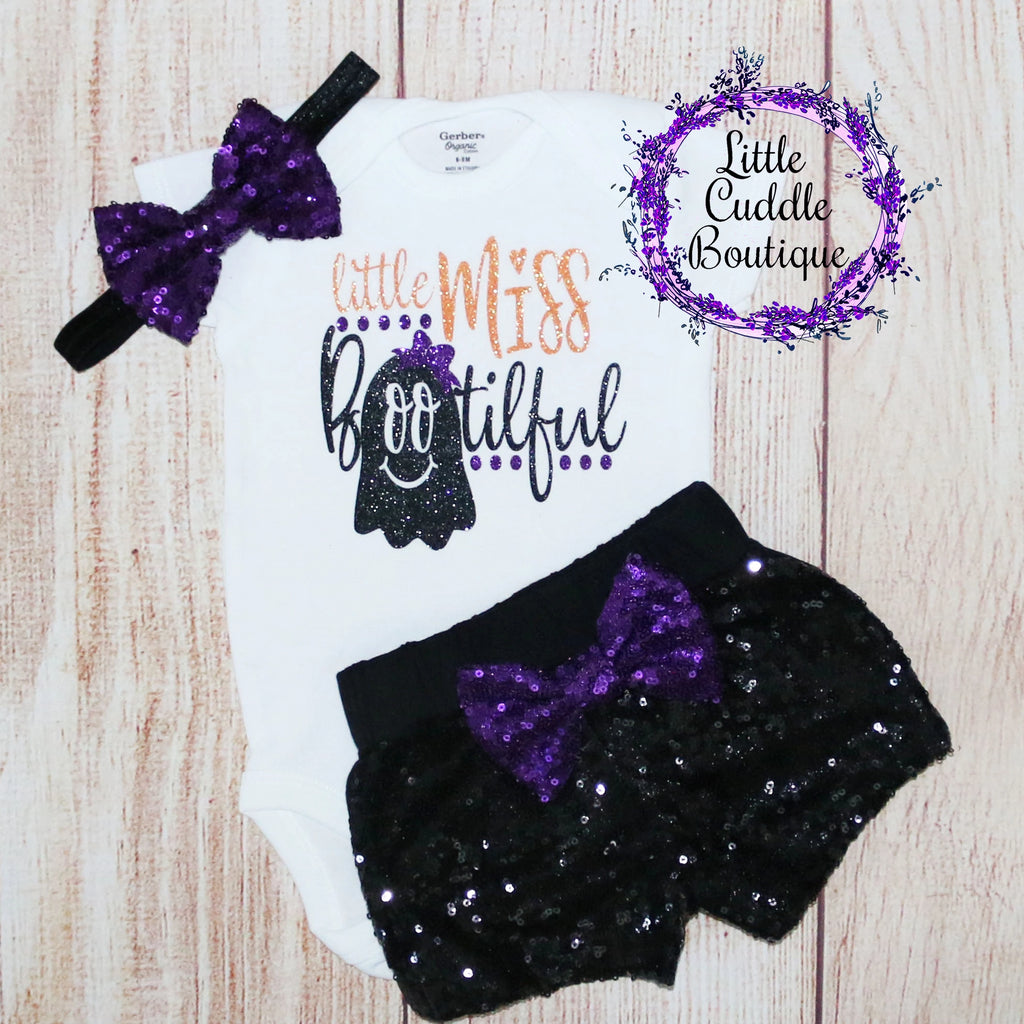 Little Miss Bootiful Baby Shorts Outfit