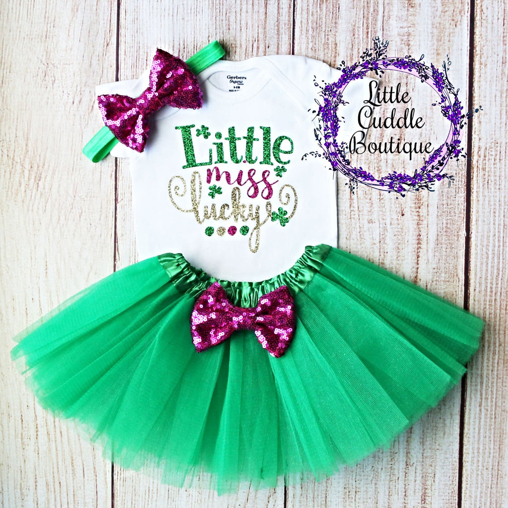 Little Miss Lucky Baby Tutu Outfit
