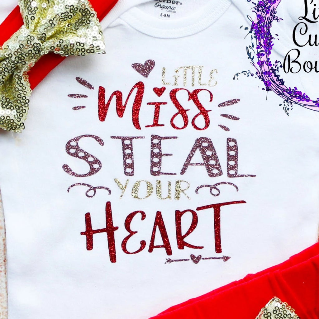 Little Miss Steal Your Heart Shorts Outfit