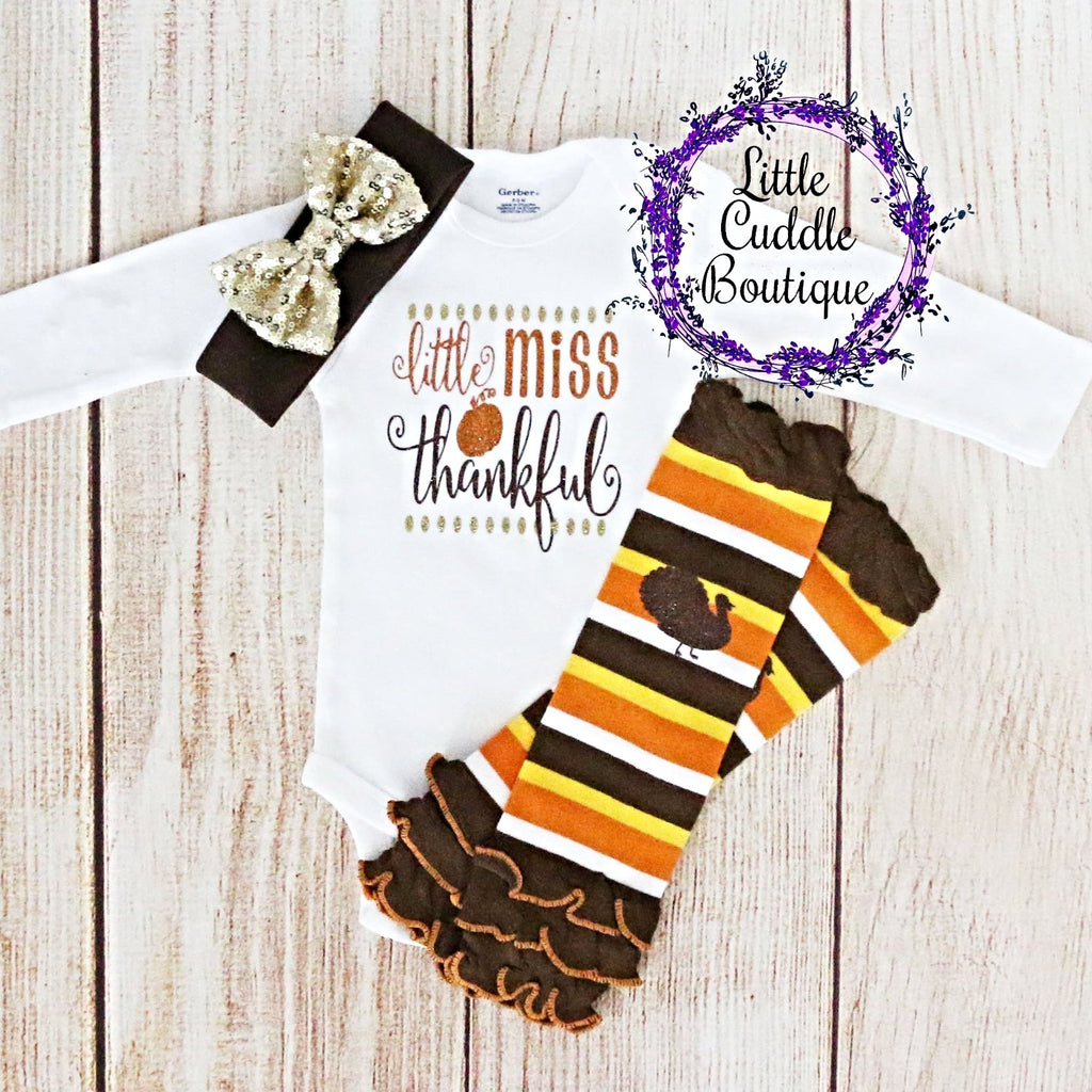 Little Miss Thankful Baby Girl Outfit