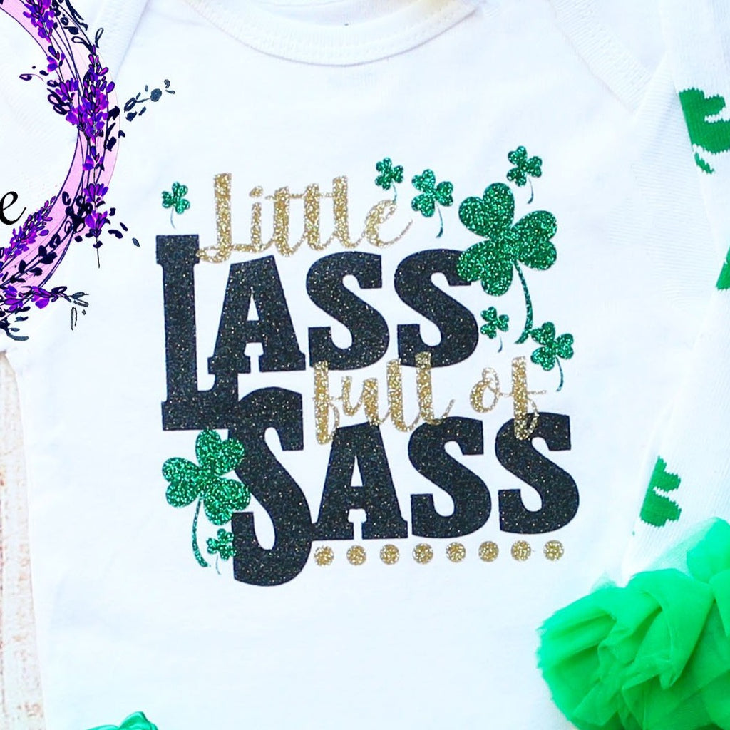 Little Lass Full Of Sass St. Patrick's Day Tutu Outfit