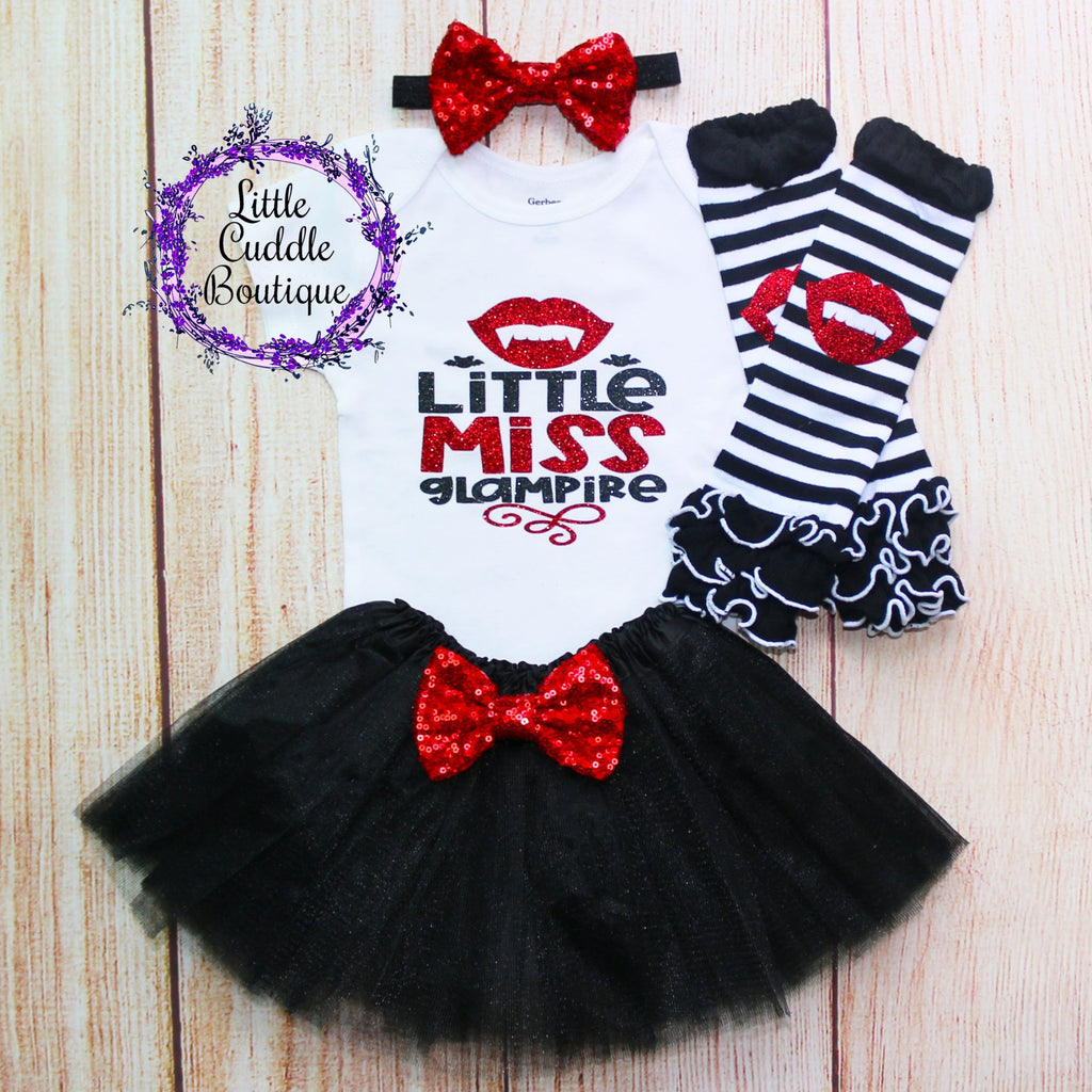 Little Miss Glampire Baby Tutu Outfit