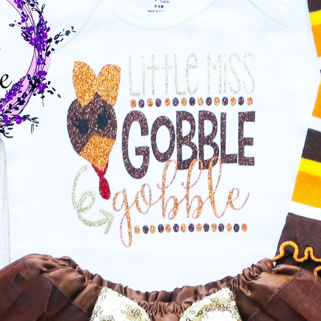 Little Miss Gobble Gobble Baby Tutu Outfit