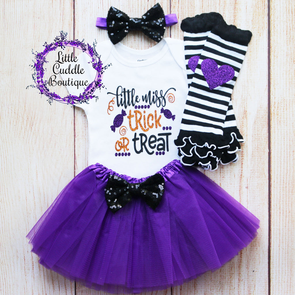 Little Miss Trick Or Treat Baby Tutu Outfit