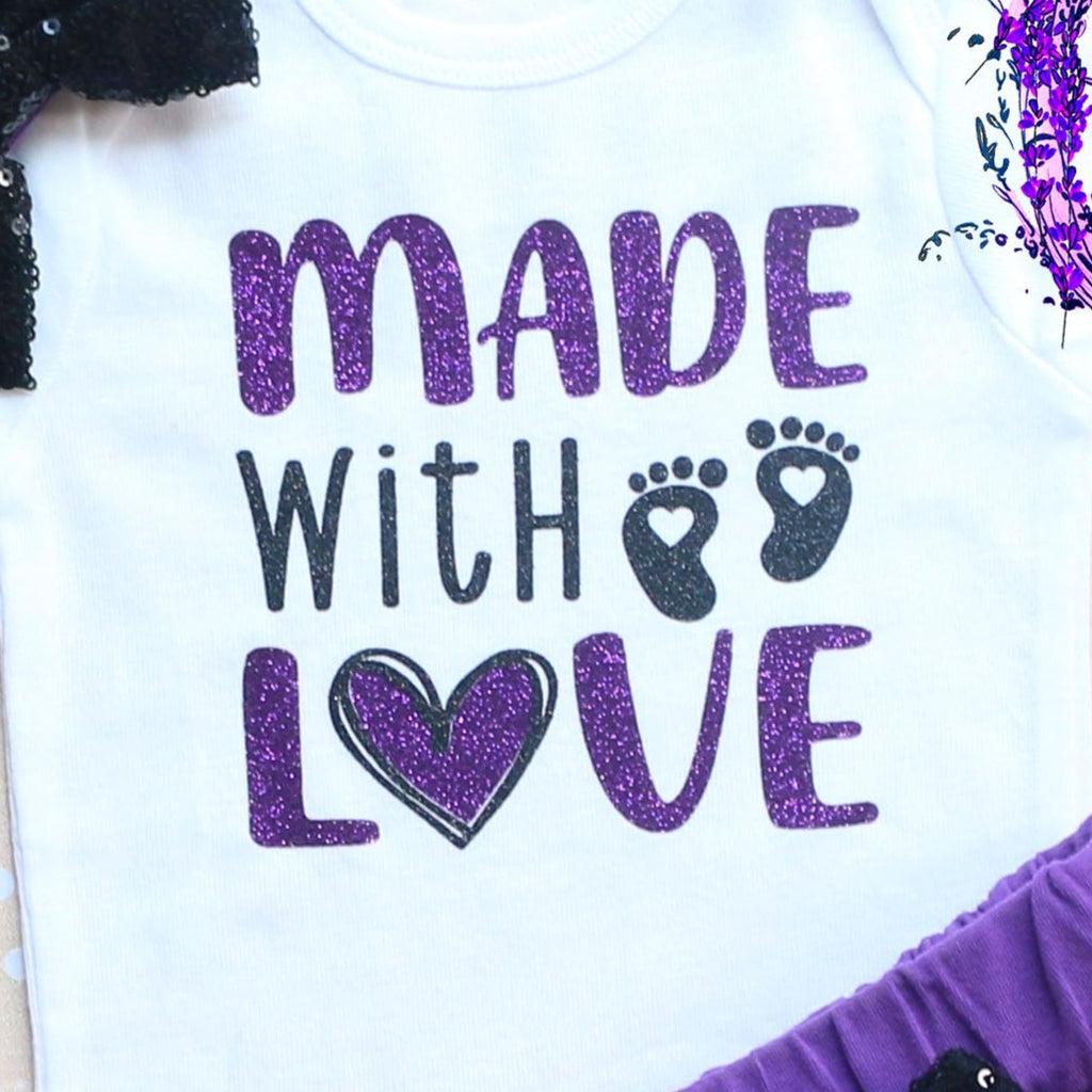 Made With Love Baby Shorts Outfit