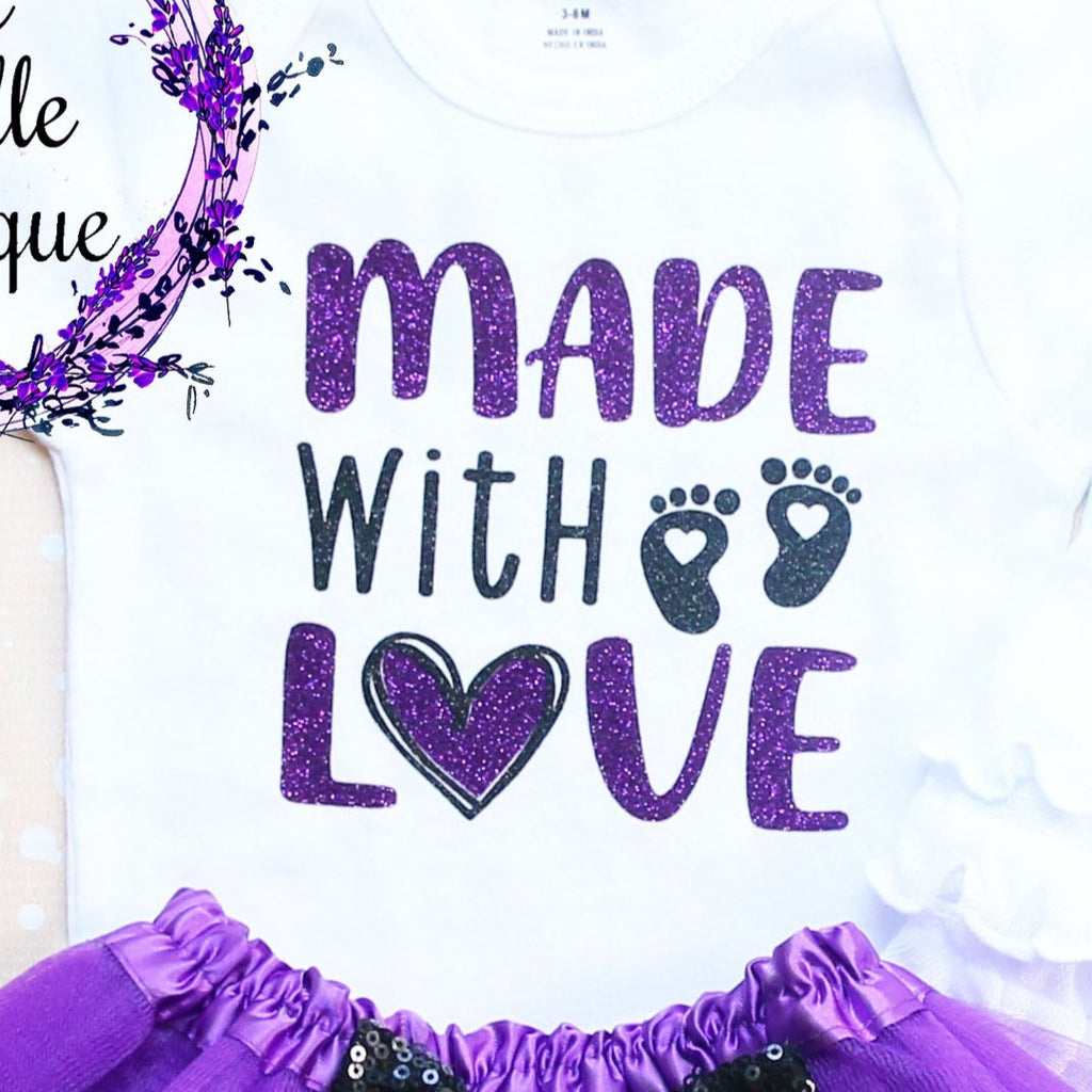 Made With Love Baby Tutu Outfit