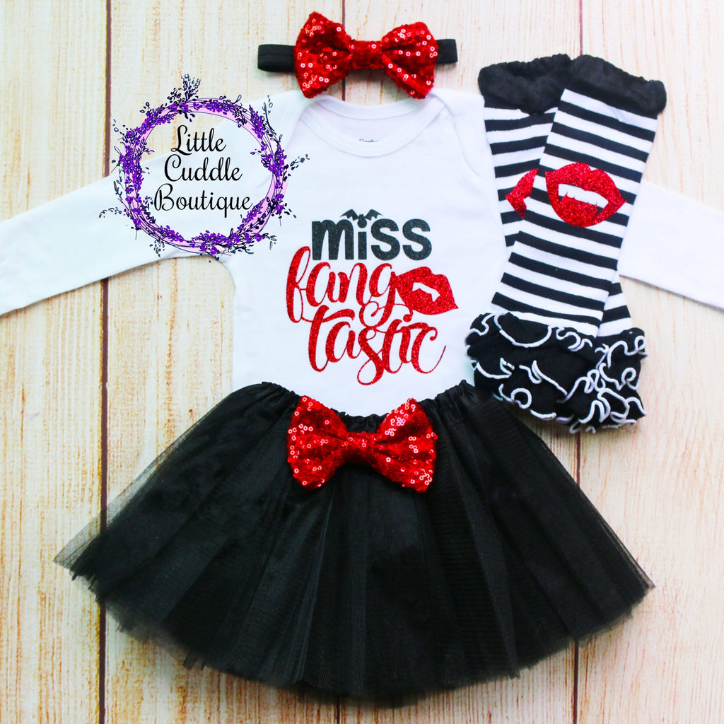 Miss Fangtastic Baby Tutu Outfit