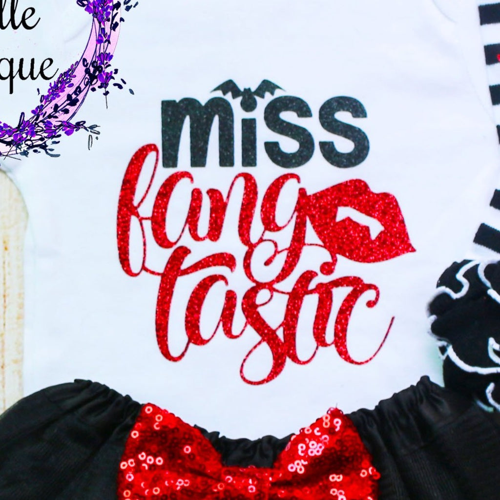 Miss Fangtastic Baby Tutu Outfit