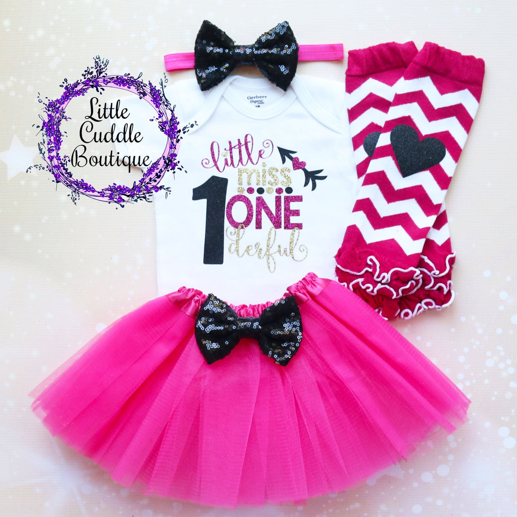 Little Miss Onederful Baby Tutu Outfit