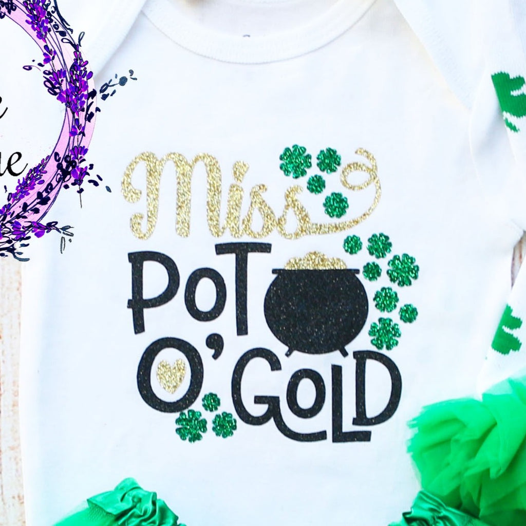 Miss Pot O Gold Baby Tutu Outfit