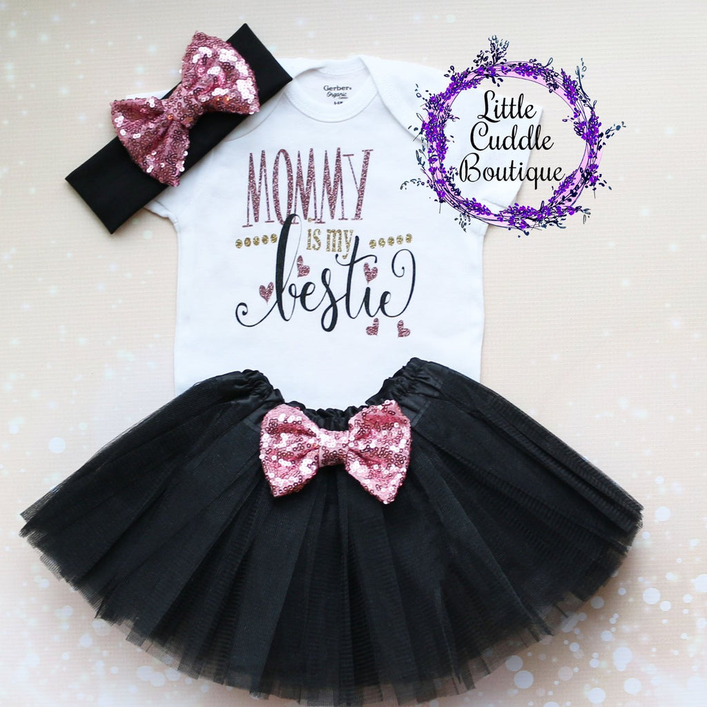 Mommy Is My Bestie Tutu Outfit
