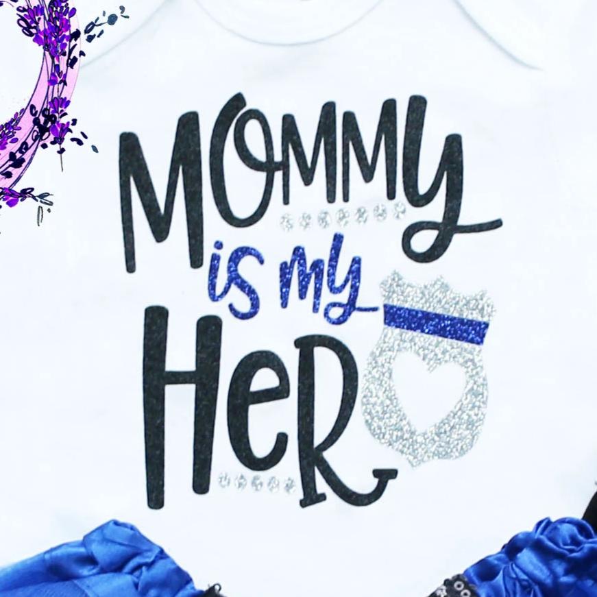 Mommy Is My Hero Police Tutu Outfit