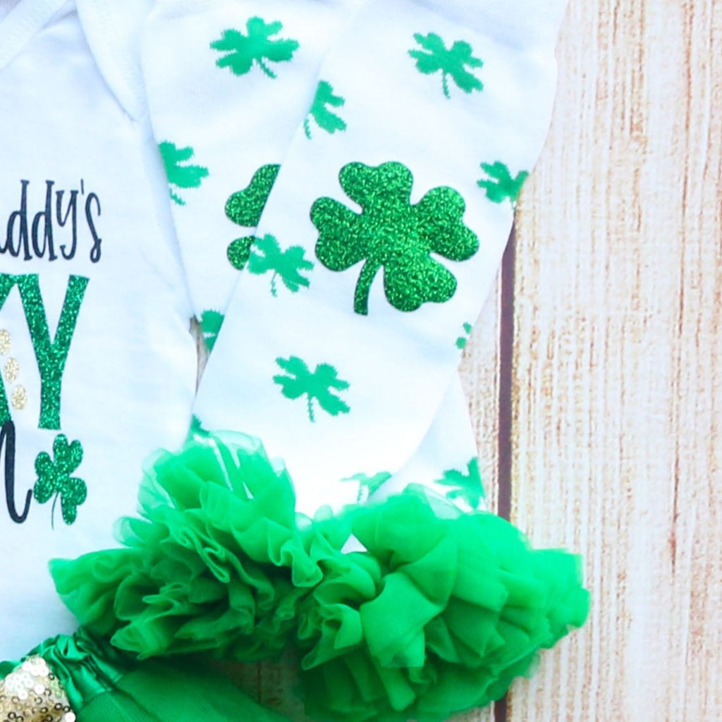 Mommy's & Daddy's Lucky Charm Baby Tutu Outfit