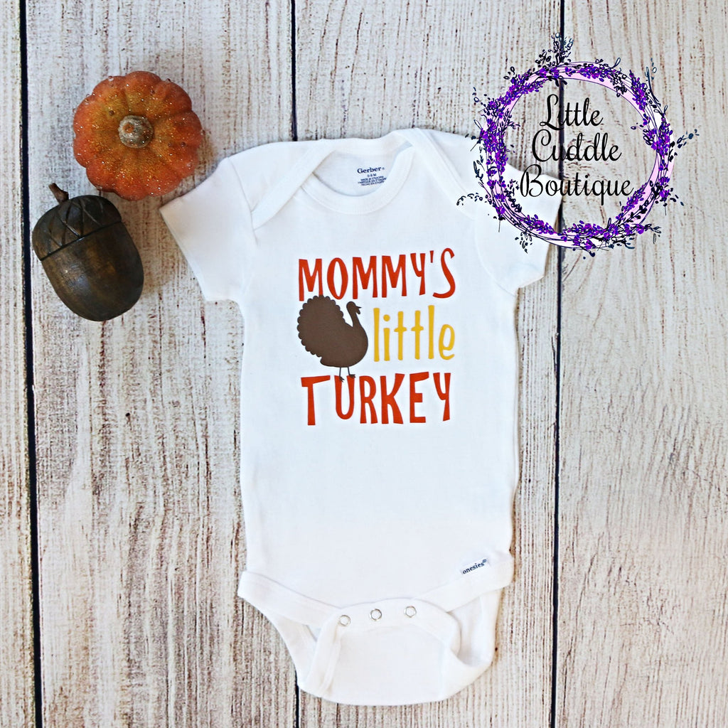 Mommy's Little Turkey Baby Bodysuit