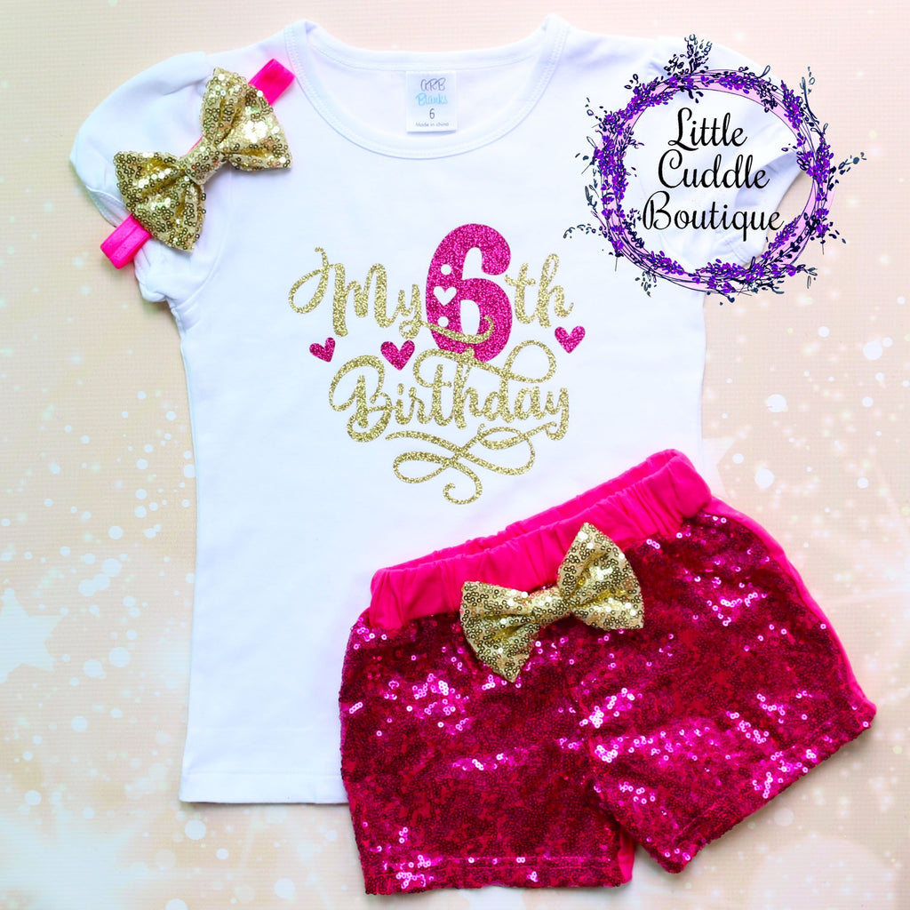 My 6th Birthday Shorts Outfit
