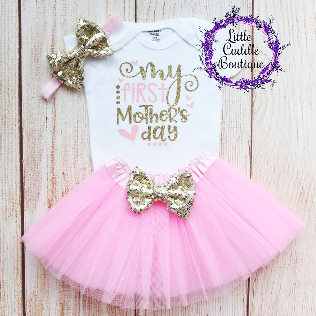 My First Mother's Day Tutu Outfit