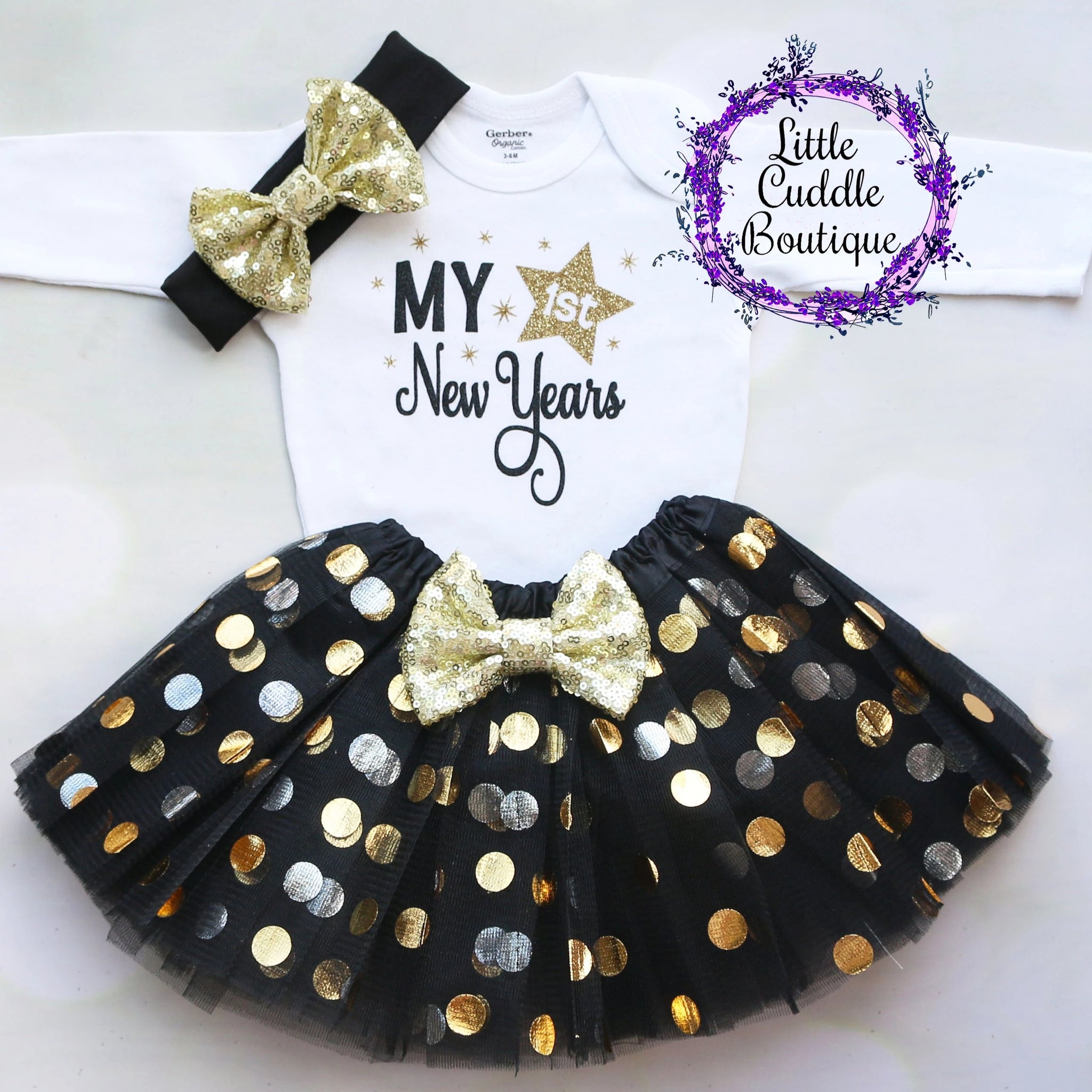 my first new year dress Baby's First New Year's Outfit KNITROOT