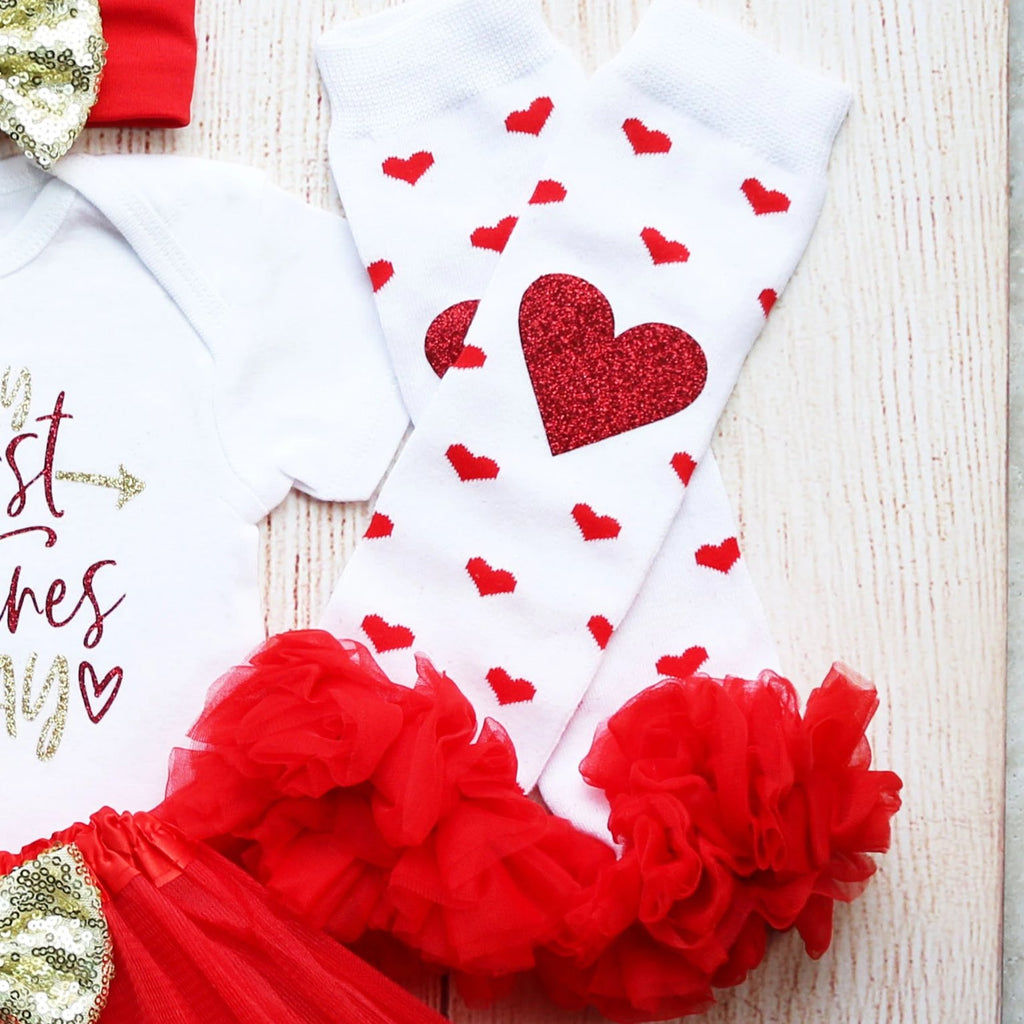 My First Valentines Day Tutu Outfit