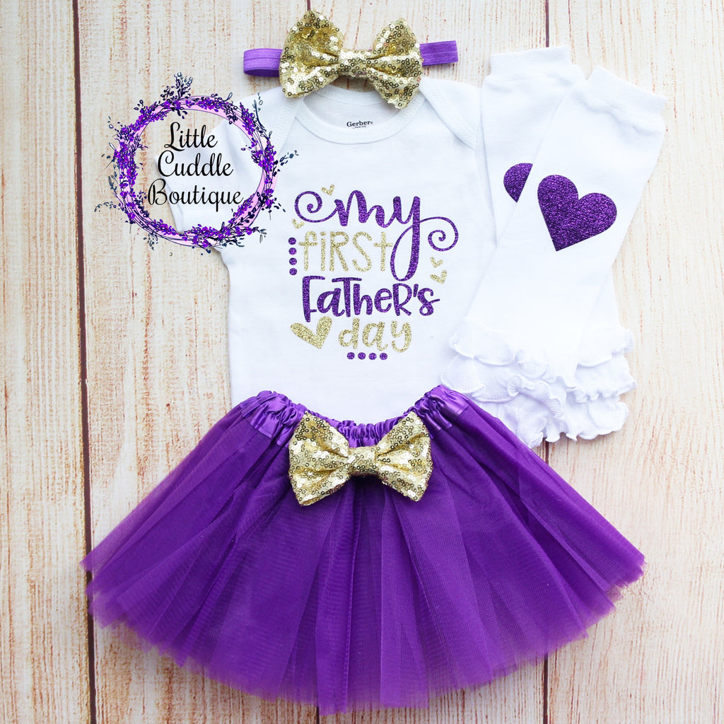 My First Father's Day Tutu Outfit