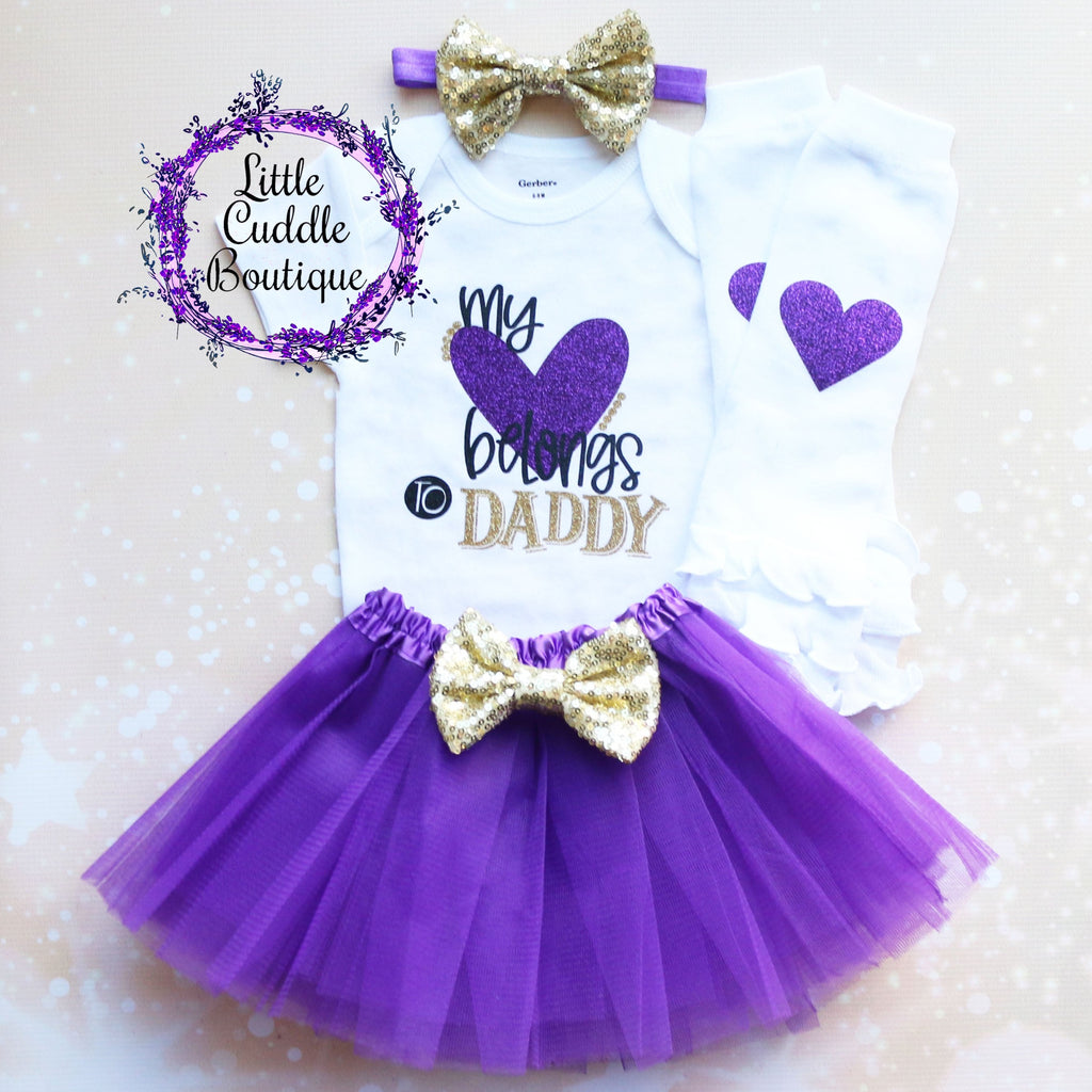 My Heart Belongs To Daddy Baby Tutu Outfit