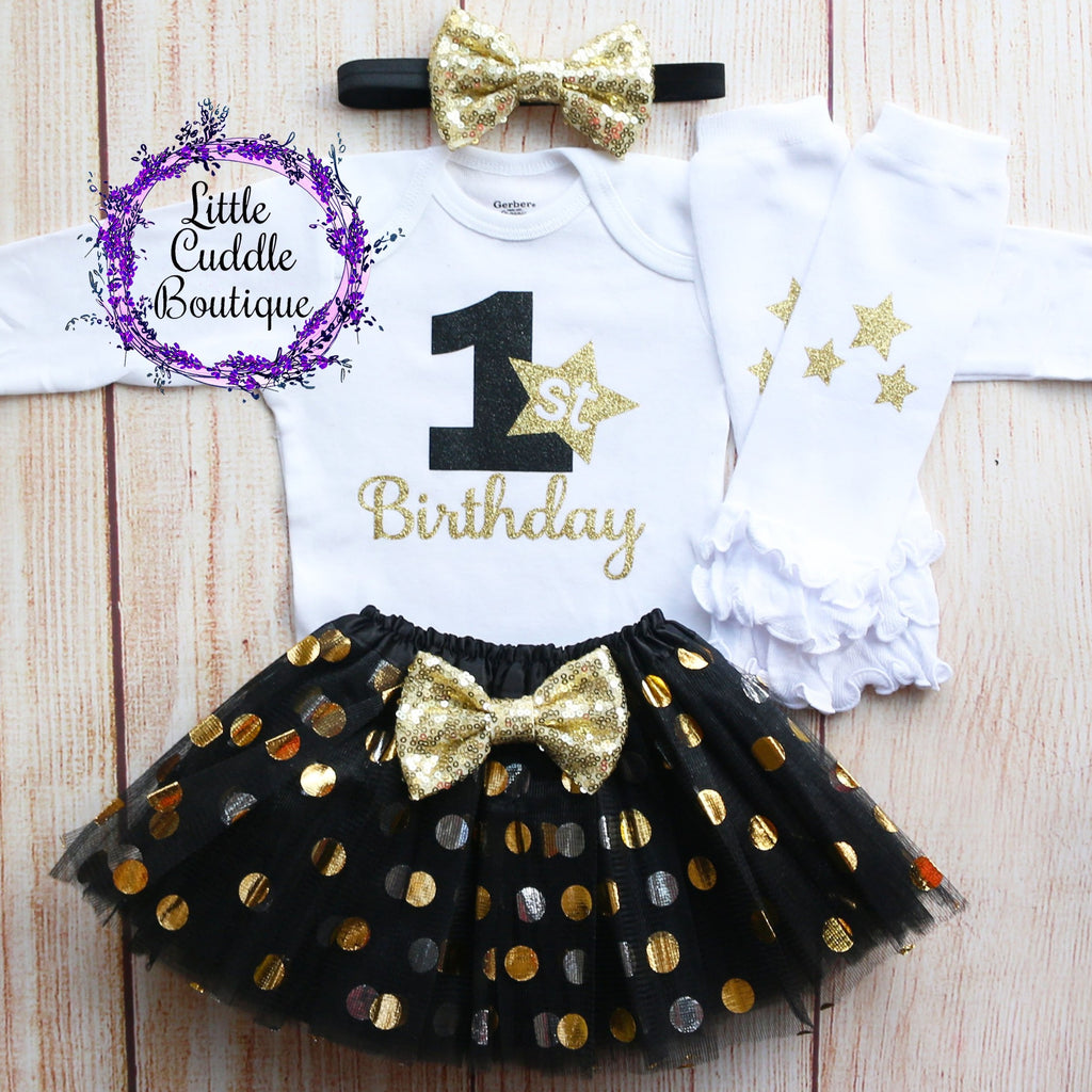 New Year's 1st Birthday Tutu Outfit
