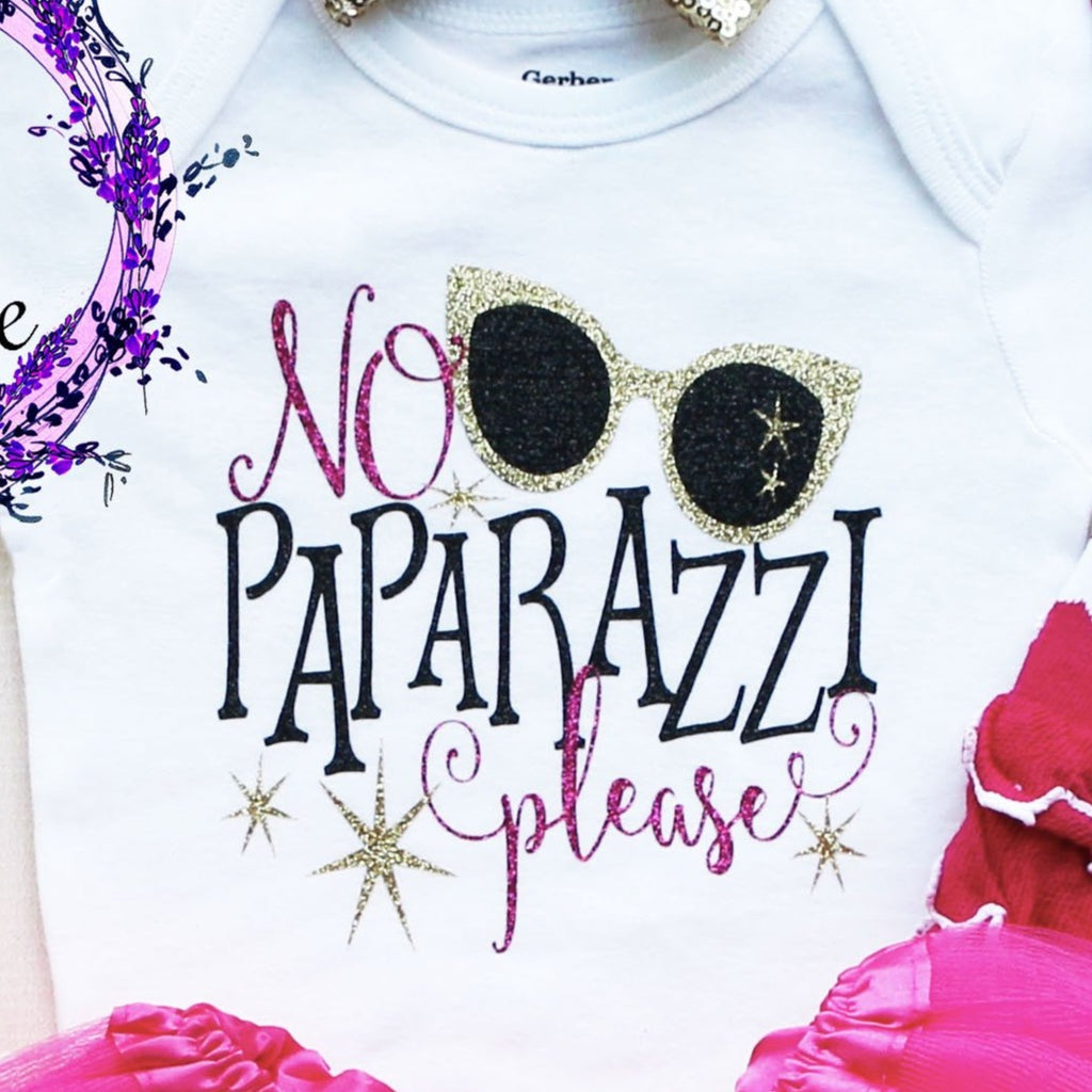 No Paparazzi Please Baby Tutu Outfit