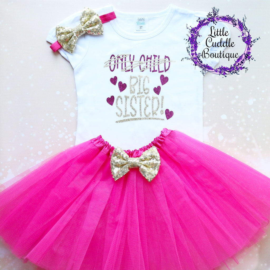 Only Child Big Sister Tutu Outfit