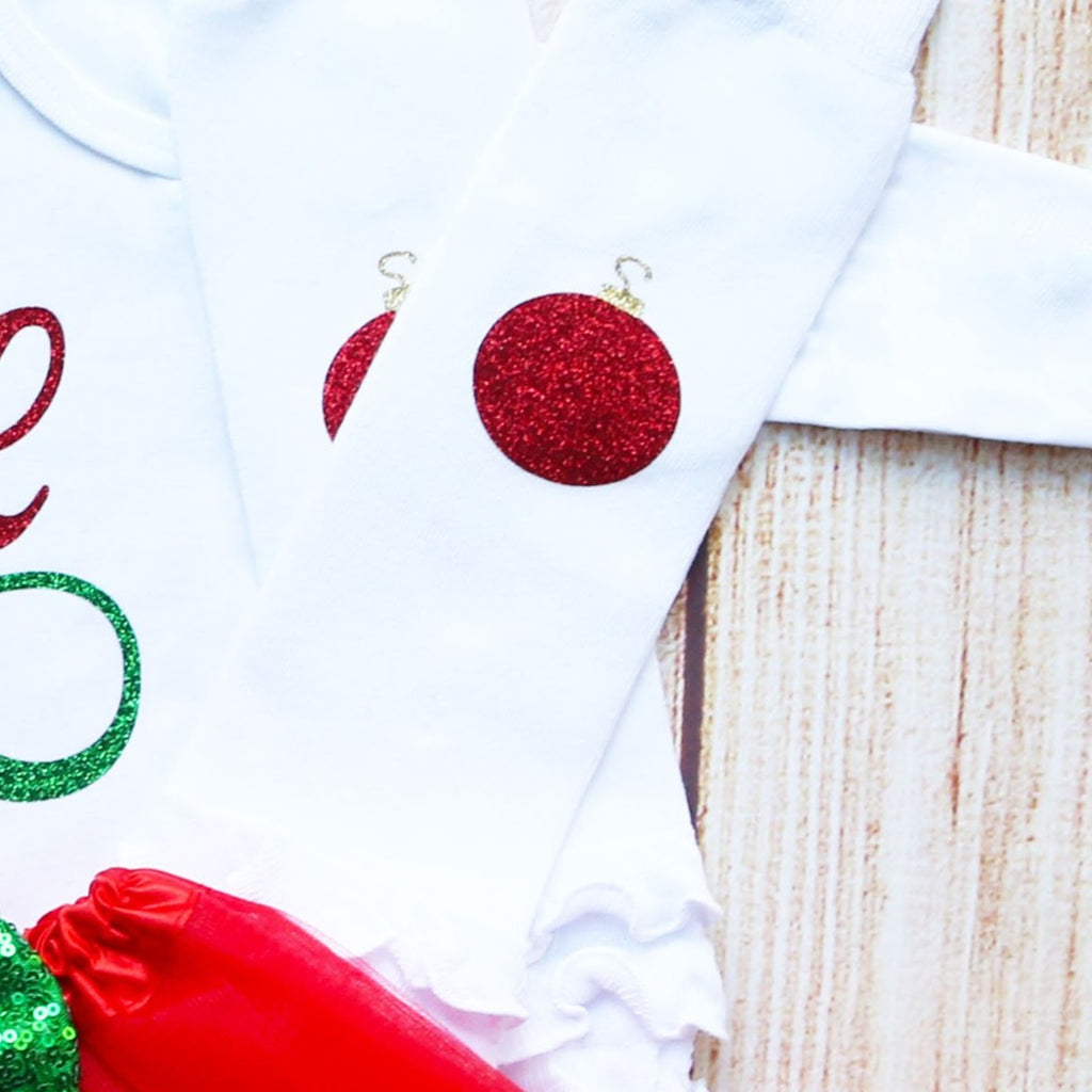 Christmas First Birthday Baby Tutu Outfit