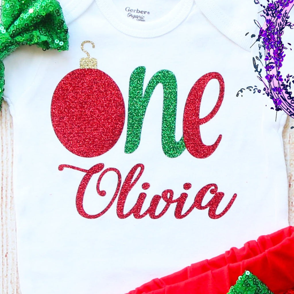 Personalized Christmas Birthday Shorts Outfit