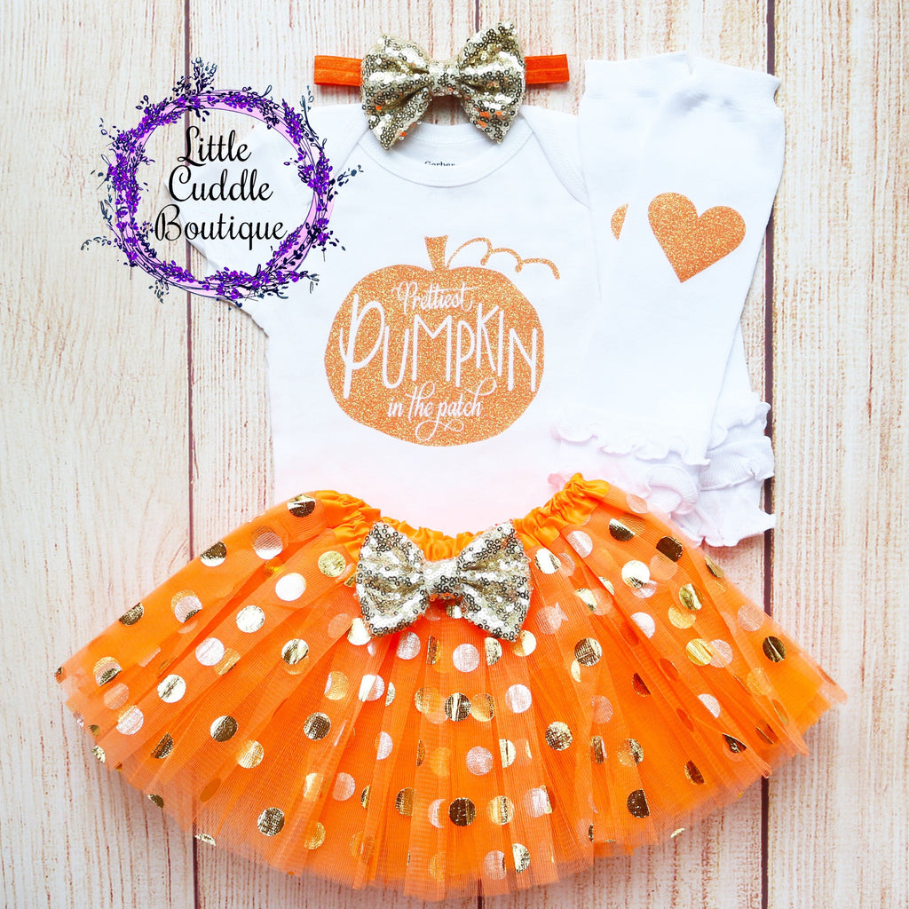 Prettiest Pumpkin In The Patch Baby Tutu Outfit