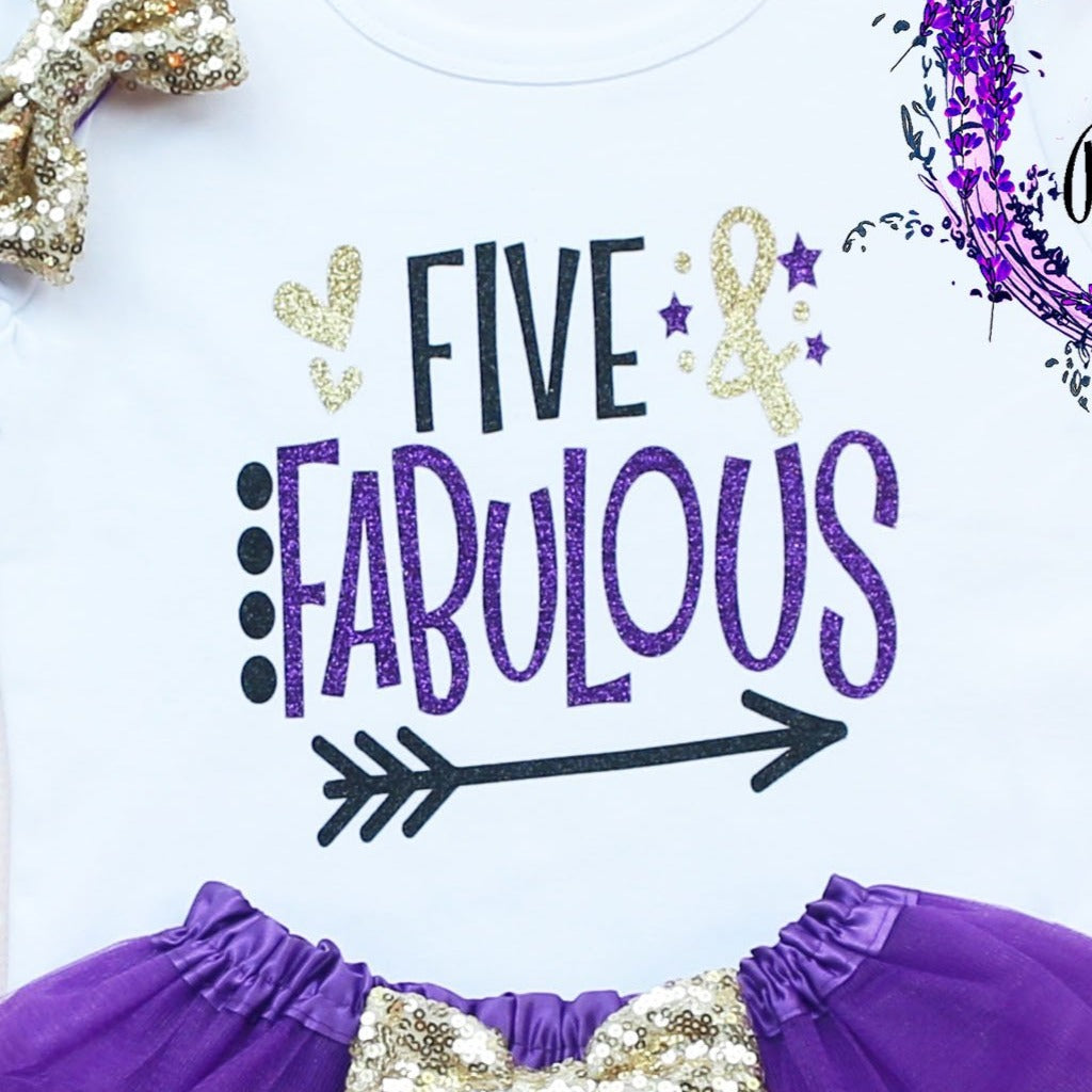 Five & Fabulous Birthday Tutu Outfit