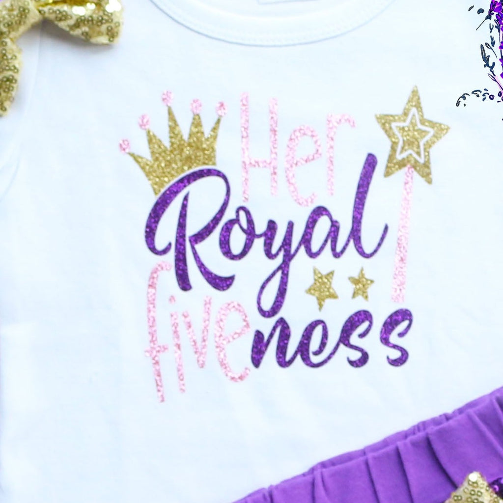 Her Royal Fiveneess 5th Birthday Shorts Outfit
