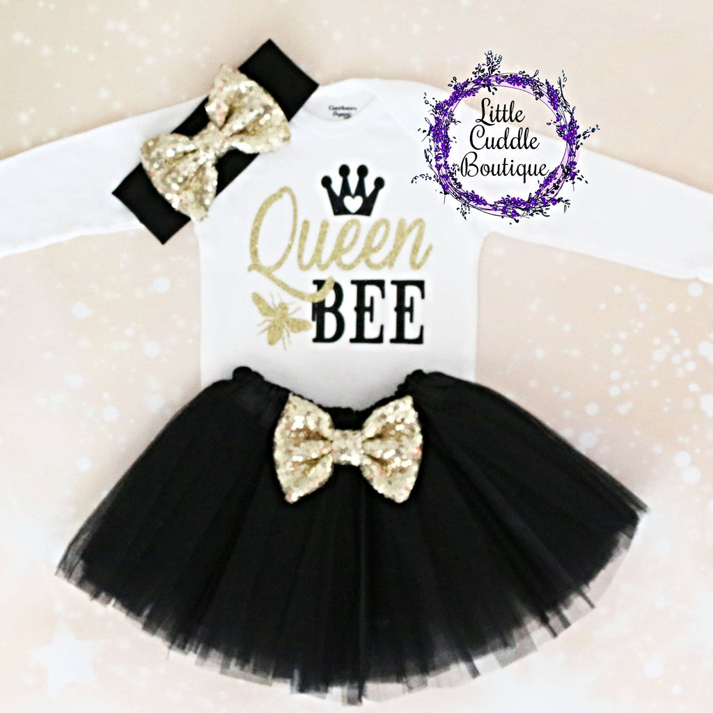 Queen Bee Baby Tutu Outfit