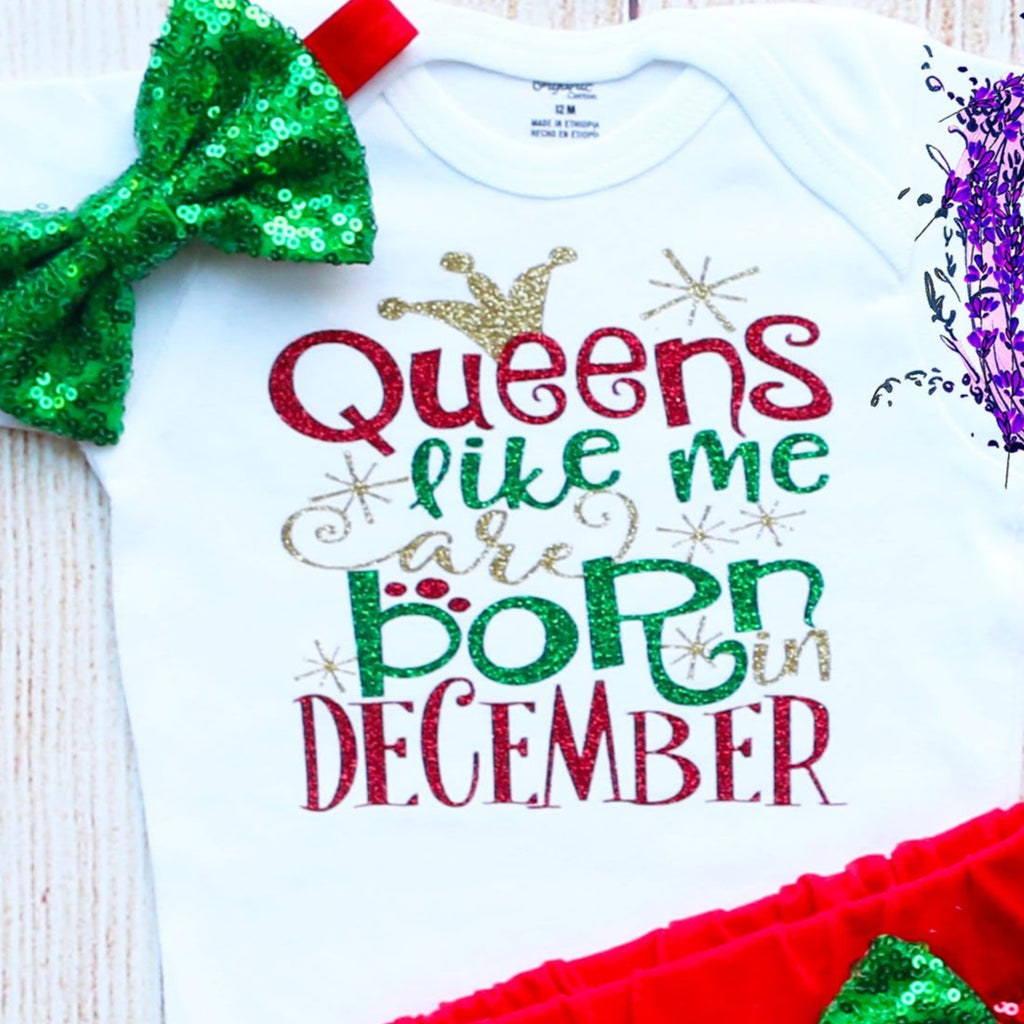 Queens Like Me Are Born In December Birthday Shorts Outfit