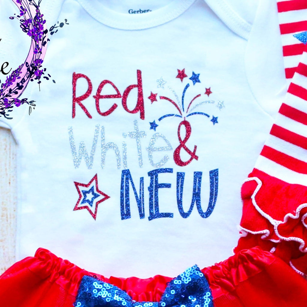 Red White & New 1st Fourth of July Outfit