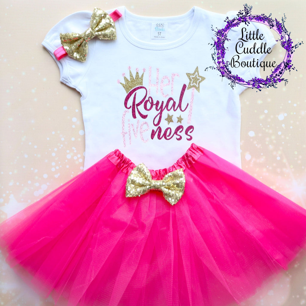 Her Royal Fiveness 5th Birthday Tutu Outfit