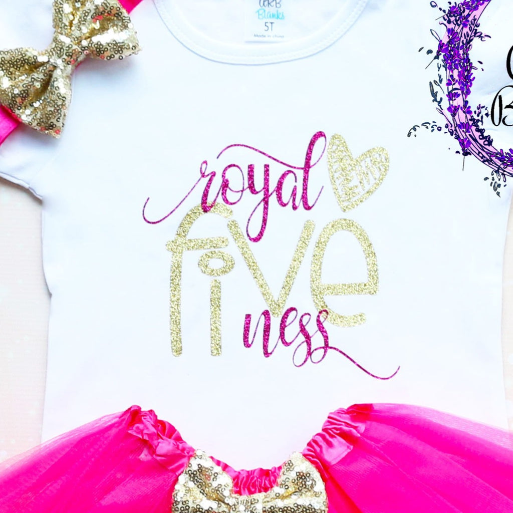 Royal Fiveness 5th Birthday Tutu Outfit