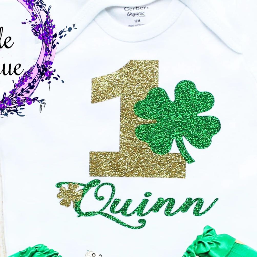 Personalized St. Patrick's Day Birthday Tutu Outfit