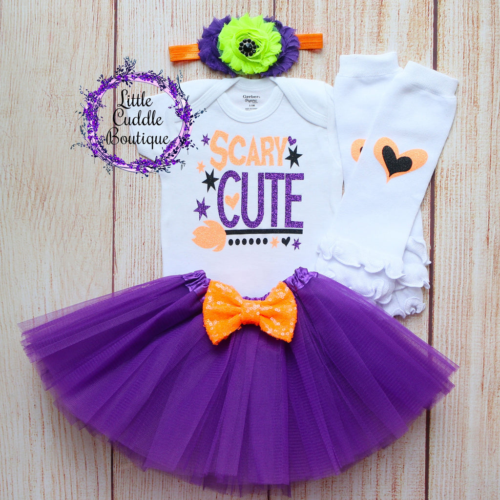 Scary Cute Halloween Baby Tutu Outfit